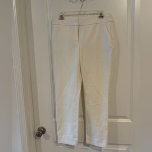 Ann Taylor Loft White Tailored Pants Size 0